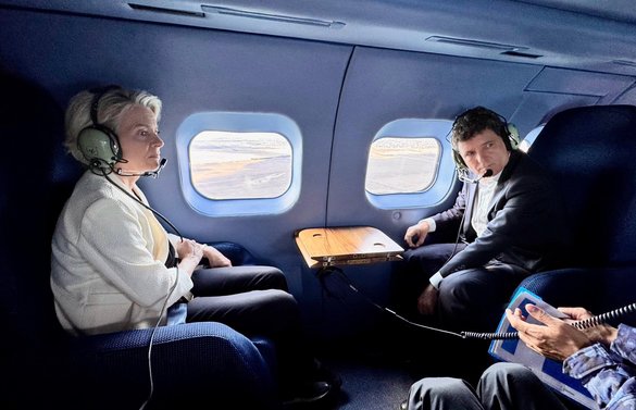 Nicușor Dan, cu Ursula von der Leyen pe fregata Regele Ferdinand FOTO&VIDEO