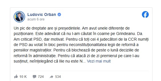 Ludovic Orban, mesaj către Nicușor Dan: Viața mea nu este telenovelă!