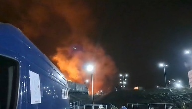 Fragmente din dronă lângă hotelul Victoria din Mamaia