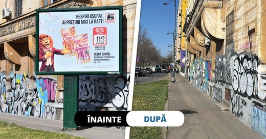 FOTO ÎNAINTE-DUPĂ. Ciucu anunță: Dărâmăm chioșcuri ilegale din parcuri, panouri publicitare amplasate ilegal, ridicăm garaje, containere, construcții care ani de zile au zăcut pe spațiul verde sau pe trotuare