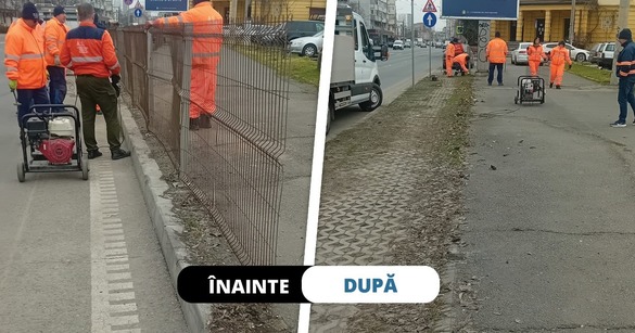 FOTO ÎNAINTE-DUPĂ. Ciucu anunță: Dărâmăm chioșcuri ilegale din parcuri, panouri publicitare amplasate ilegal, ridicăm garaje, containere, construcții care ani de zile au zăcut pe spațiul verde sau pe trotuare