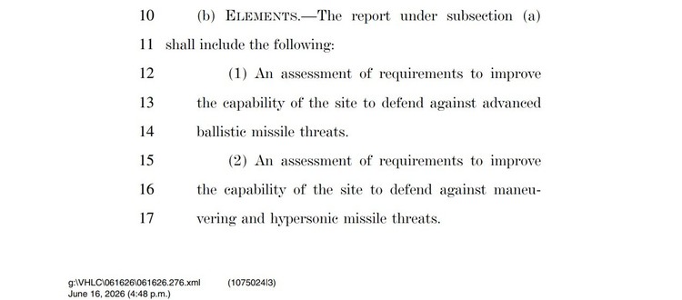 DOCUMENT Scutul de la Deveselu: Un congressman republican a propus modernizarea, inclusiv cu capacități anti-dronă, ca amendament la bugetul de apărare al SUA. Lobby făcut de un think-tank pro-Ucraina, pro-Israel și anti-Iran