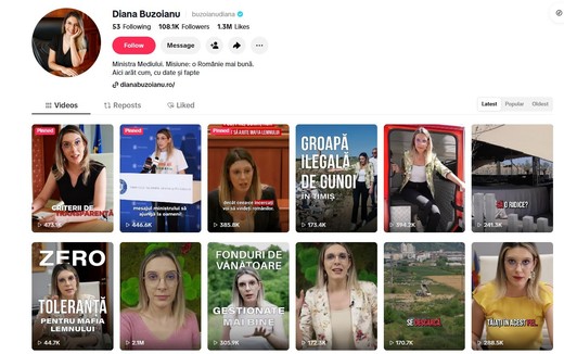 Ministra Mediului s-a plâns de ″fake news″ la TikTok România