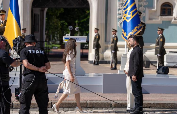 VIDEO&FOTO Mirabela Grădinaru, la Zelenski fără Nicușor Dan