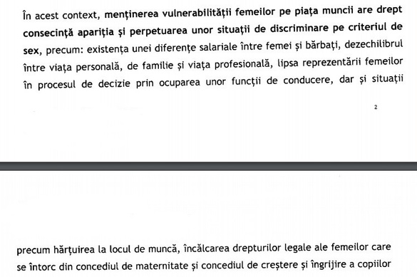 DOCUMENT Femeile câștigă cu 9% mai puțin decât bărbații și sunt hărțuite la muncă. Recomandări pentru firme: munca la domiciliu și day-care pentru copii