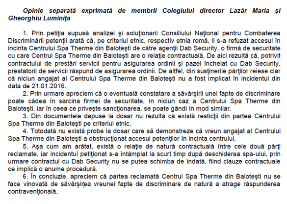 Sursă: Consiliul Național pentru Combaterea Discriminării