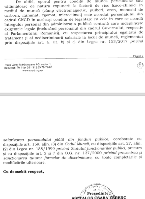 DOCUMENT Munca de birou este periculoasă pentru anumiți bugetari: Angajații Parlamentului, Guvernului sau Consiliului pentru Combaterea Discriminării primesc spor de condiții vătămătoare