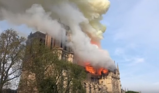 VIDEO Incendiu în Catedrala Notre-Dame din Paris