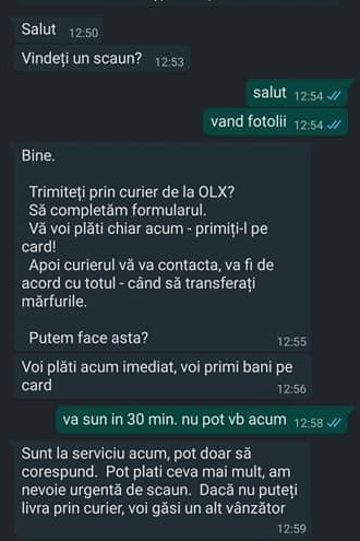 FOTO Poliția Română atrage atenția că au apărut profitori pe site-urile care vând obiecte second-hand 