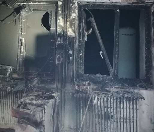 Incendiu provocat de o pacientă la Spitalul de Psihiatrie din Craiova. Trei cadre medicale au sărit de la etaj