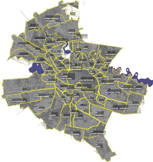 HARTĂ Care sunt cartierele din București în noul plan urbanistic general pus în dezbatere publică de Nicușor Dan