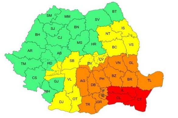 ULTIMA ORĂ Alertă meteo în România: Cod roșu de ploi HARTĂ