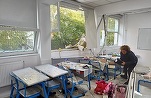 Explozie puternică în București. Filmări din clasele de la Liceul Bolintineanu din Capitală, imediat după explozie VIDEO&FOTO