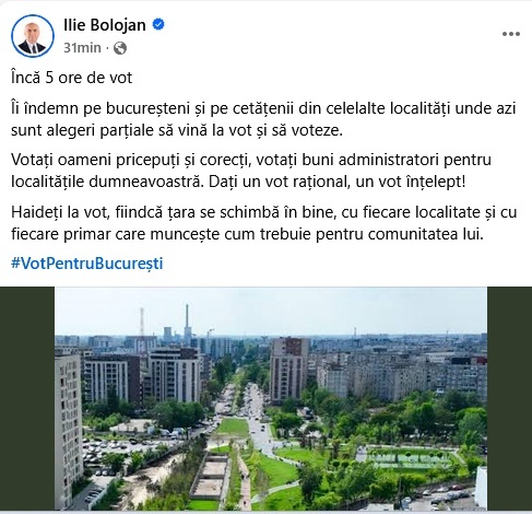 Vot pentru București - Prezență slabă, Bolojan iese cu un apel FOTO