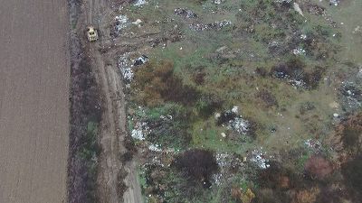 Garda de Mediu face prima confiscare de utilaj cu ajutorul unei filmări din dronă