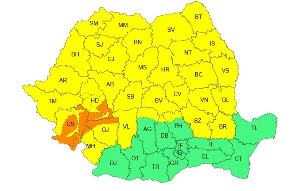 ANUNȚ Ninsori, viscol și polei în cea mai mare parte a țării HARTĂ