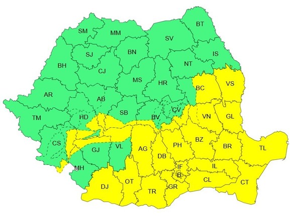 ANUNȚ Val de frig și ninsori, în aproape toată țara HARTĂ