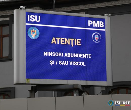 Cod roșu de ninsori abundente în București VIDEO