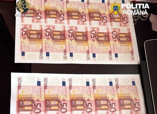 Fabrică de bani falși, găsită în România