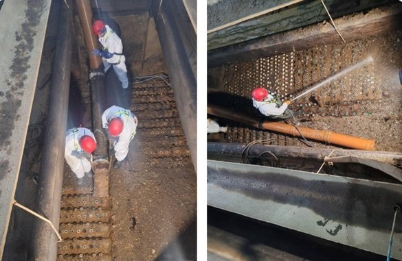FOTO Criza apei din Curtea de Argeș - Continuă lucrările de reabilitare a Stației de Tratare: în această săptămână va începe montarea unor instalații și a stratului filtrant. Apa din rețea conținea o bacterie periculoasă