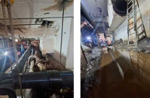 FOTO Criza apei din Curtea de Argeș - Continuă lucrările de reabilitare a Stației de Tratare: în această săptămână va începe montarea unor instalații și a stratului filtrant. Apa din rețea conținea o bacterie periculoasă