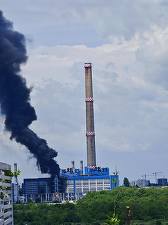 VIDEO Incendiu puternic la CET Vest, al doilea în doar o lună. Mesaj RO-ALERT