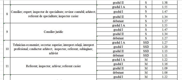 ULTIMA ORĂ OFICIAL Noi salarii în administrația publică, de la director general la consilier LISTA
