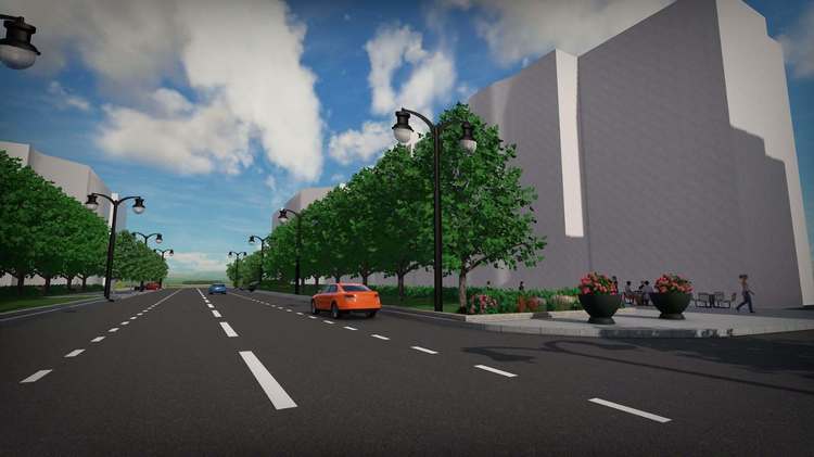 FOTO Ciucu reamenajează două mari bulevarde din București. Primăria reface trotuarele și amenajează noi spații verzi pe Bd. Națiunile Unite și Bd. 13 Septembrie