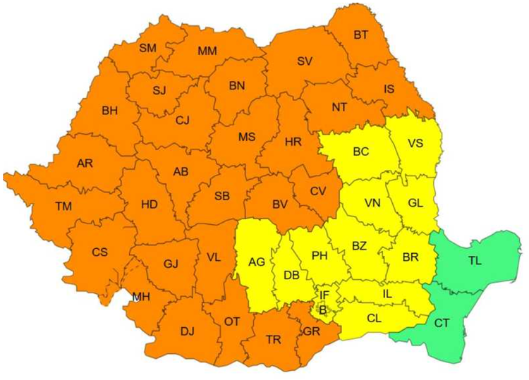 HARTĂ Valul de caniculă din România, prelungit. Sunt anunțate temperaturi de 40 de grade