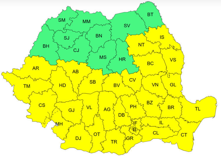 ALERTĂ de caniculă în mare parte din țară, inclusiv în București. Temperaturile ating 36 de grade