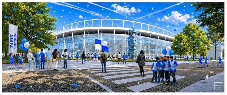 FOTO Un nou stadion în România. Încep lucrările la arena „Gheorghe Hagi” din Constanța