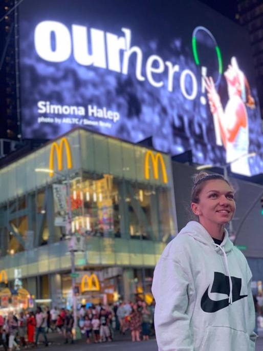 GALERIE FOTO Simona Halep, celebrată în Times Square