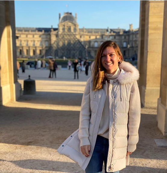 Simona Halep la Paris, sursa foto Instagram