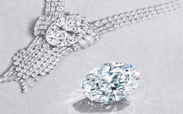 FOTO Tiffany își vinde cea mai scumpă bijuterie, un colier de 180 de carate. Valoarea sa e estimată între 20 și 30 de milioane de dolari
