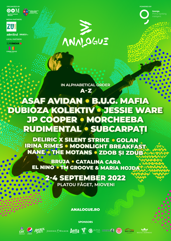 Analogue Festival debutează cu artiști de excepție la Mioveni