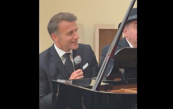 VIDEO Macron a cântat „La Bohème” în timpul unui dineu la Erevan