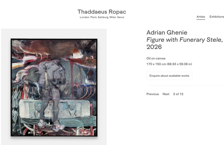 FOTO Adrian Ghenie, record la cel mai important târg de artă contemporană din Asia. Tablou vândut din galerie, la Seul, pentru 1,1 milioane euro