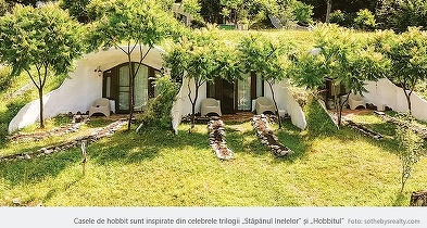 FOTO Satul hobbit, la vânzare în România. Căsuțe și de închiriat