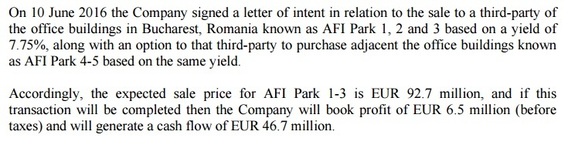 DOCUMENT AFI pregătește vânzarea a 3 dintre cele 5 clădiri de birouri din zona Cotroceni