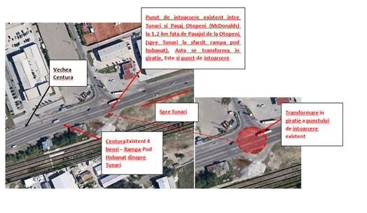 FOTO&HĂRȚI Reconfigurarea traficului sub Podul Otopeni: vor fi desființate virajele la stânga. Șoferii vor trebui să utilizeze sensurile giratorii pentru a intra sau ieși de pe Centură