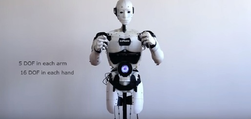 VIDEO Primul robot umanoid printat 3D, expus în premieră în România