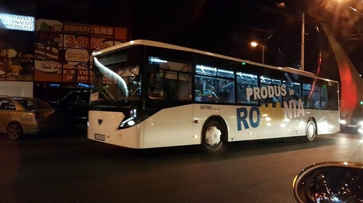 FOTO Autobuze noi cu inscripția „Produs în România", pe străzile din Chișinău