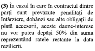 DOCUMENT Decizie în Senat: Contractele de credit pentru consumatori, inclusiv de leasing, nu mai constituie titlu executoriu. Penalitățile nu pot depăși 50% din restanță, iar debitorii pot vinde bunul luat în leasing 