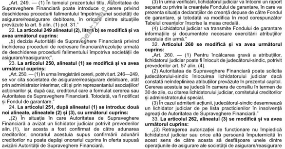 DOCUMENT Noile reguli de insolvență au intrat în vigoare, într-o formă modificată și cu o surpriză: executare silită pentru datorii în insolvență mai vechi de 60 de zile