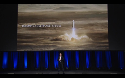 VIDEO&FOTO Musk prezintă noi detalii despre racheta cu care vrea să trimită oameni pe Marte și “oriunde pe Pământ în mai puțin de o oră"