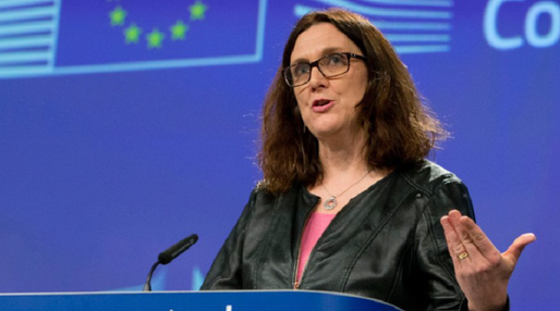 Cecilia Malmstrom: UE este pregătită să înceapă discuții cu SUA pentru rezolvarea conflictului comercial