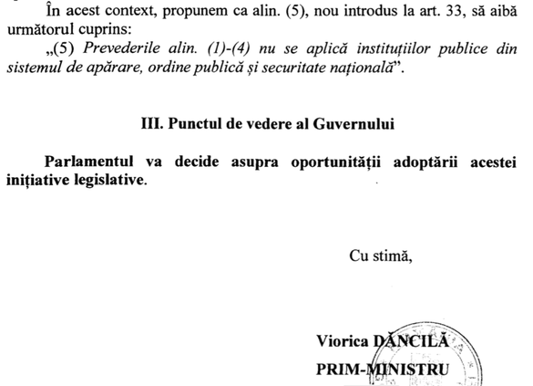 Veniturile primite de angajații din servicii, armată și poliție - exceptate de la obligația publicării