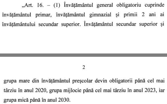 Decizie: Grădinița, cu toate cele trei grupe, devine obligatorie pentru toți copiii 