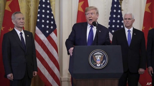 SUA și China își resetează relațiile comerciale prin semnarea unui prim acord