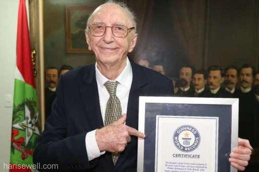 Record Guinness: Un bărbat din Brazilia a muncit la aceeași companie timp de 84 de ani